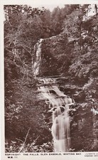 Arran, Whiting Bay.  Glen Easdale Falls.  1935 sepia RP postcard. GC. Used