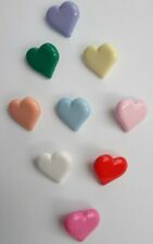 Heart buttons 15mm shank