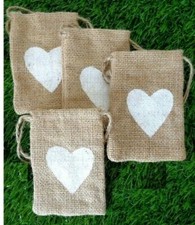 Gift Bags Pk 4 Natural Jute