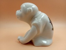 Crested China - CRUDEN BAY & HATTON Crest - Monkey wearing coat -Herald Series.