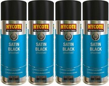 4 x Hycote Satin Black Spray
