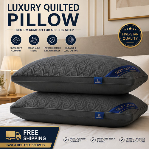 Quilted pillows hotel quality - quilted,