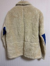 Nigel Cabourn Boa Jacket Ivory Blue Size 50 XL Men Excellent Heat Retention JP