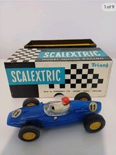Vintage Scalextric C58 Cooper Climax T51  Blue in original box  VGC