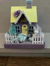 Easter Village House putz
