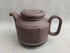 Hornsea Vintage 1970's Contrast Teapot Hornsea Pottery Brown Rustic with Lid