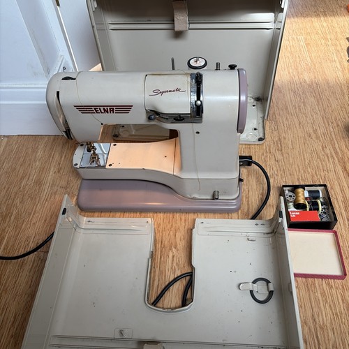 Vintage elna sewing machine - vintage,
