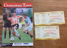 Cheltenham Town v Rochdale 21 Oct 2000 League 3 + 2 Tickets