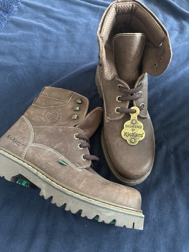 Kickers kick boots brown - kick, hi