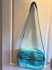 Adidas Originals  Messenger Bag Turquoise 3 Stripes Airliner Shoulder Retro