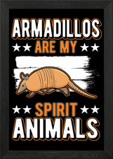 Armadillo Spirit Animal Framed