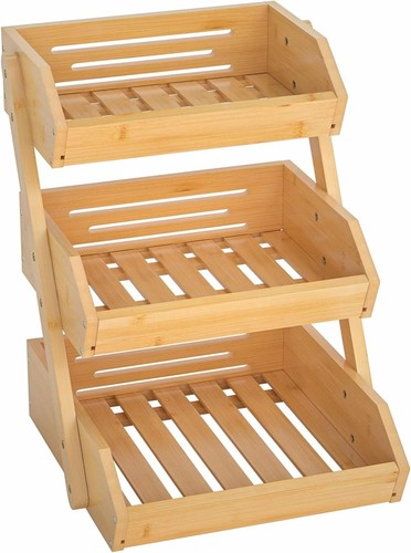 Layer bamboo fruit basket - bamboo,