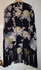 Topshop Fringed Kimono Kaftan