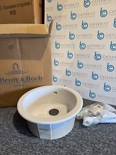 NEW Villeroy & Boch 6766 00 Round white Kitchen  Bathroom Sink over mount BR807