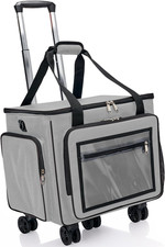 Rolling Teacher Tote Bag with