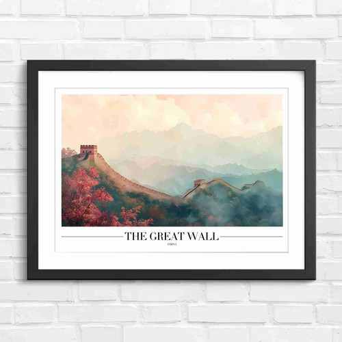 Chinese great wall mountains - chinese,
