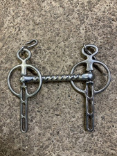 Liverpool stainless steel driving horse bit 4.75" (used)