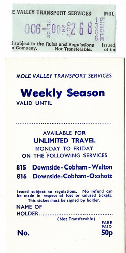 Bus ticket card weekly - bus,