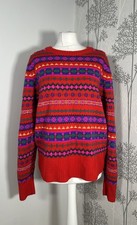 J.crew Red Fair Isle Jumper