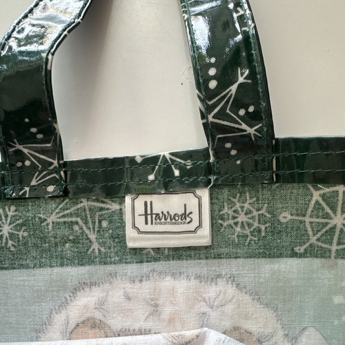 Harrods green coated canvas - harrods,