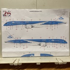 1/144  scale model airliner decals 26 Decals KLM Boeing 787-9 