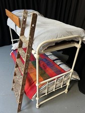 Bunkbed Childs Cast Iron Bedstead Antique Vintage Space Saving Reworked Upcycled