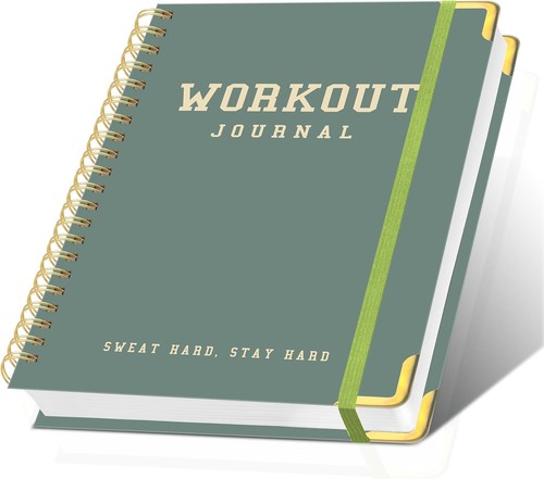 Gym log book hardcover - gym, a5