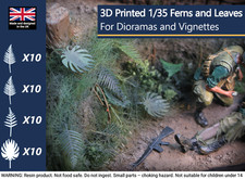 Resin 3D printed 1/35 Ferns