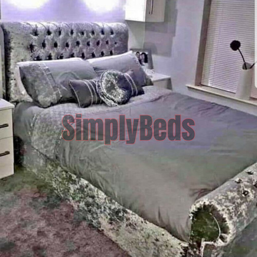 Crushed velvet upholstered - crushed,