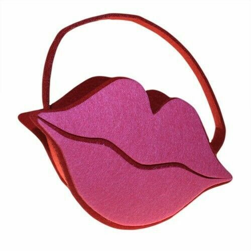 Lips shaped spring felt gift - lips,