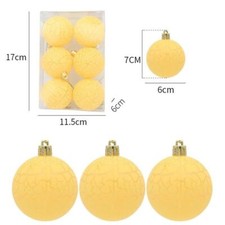 6X Christmas Tree Balls
