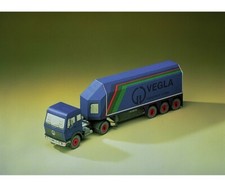 Schreiber-Bogen Model Kit Mercedes VEGLA Tractor Trailer | Paper Model Kit