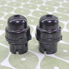 2 Vintage Brown Bakelite