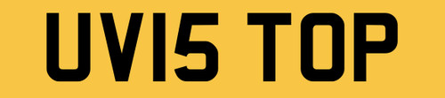 Number plate private - uv,