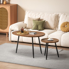 Rattan Coffee Table Set 2 80cm