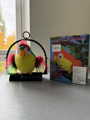 Talking parrot imitates - imitates, what