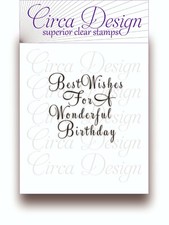 Clear Unmounted Birthday Verse