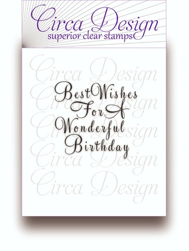 Clear unmounted birthday verse - clear,