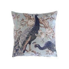 Cushion Cover in Laura Ashley Duckegg Blue Belvedere 16" Peacock (1)