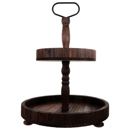 Rustic wooden tiered - wooden,
