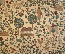 The House That Jack Built Vintage Fabric C.F. Voysey Habitat V&A Museum London
