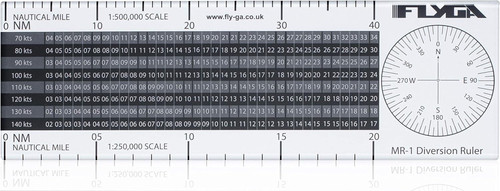 Flight diversion ruler - flight,