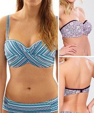 Panache Nina Strapless Bandeau Bikini Top SW1063 Underwired Multiway Swimwear 