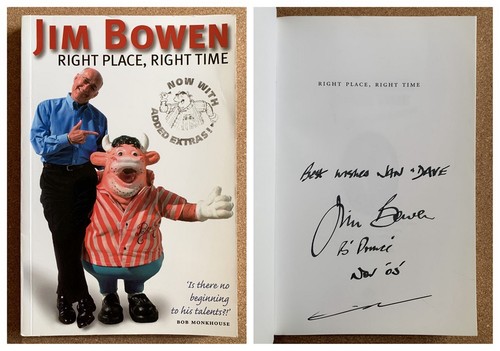 Jim bowen signed autobiography - bowen,