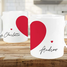 Valentines Couples Mugs Set of