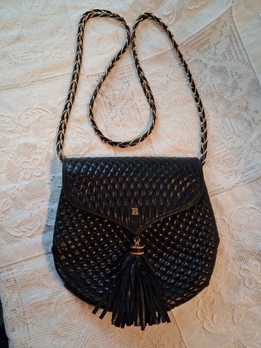 Bally leather quilted cross