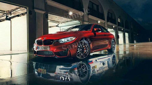 Bmw red high - res, wall