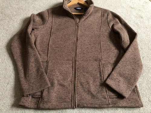 Lands end cardigan fleece - end,