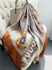 100% Silk Large Square Shawl