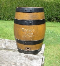 Empty Plastic Faux Wood Sherry Keg / Barrel - Comida Cream 34.5cm (Nearly 14")
